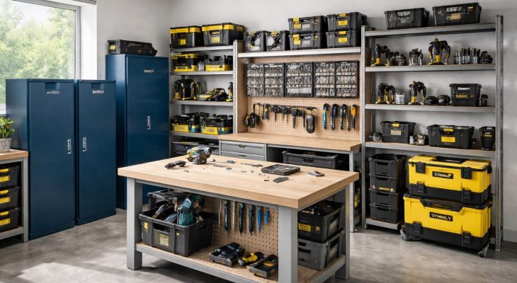 découvrez comment optimiser votre atelier de bricolage grâce aux solutions de rangement bosch et stanley, pour un espace organisé et efficace.