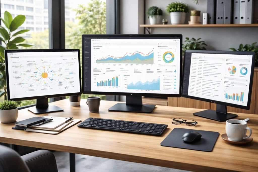 Outils SEO avec Ahrefs, Moz et Google Analytics pour optimiser votre visibilité sur le web